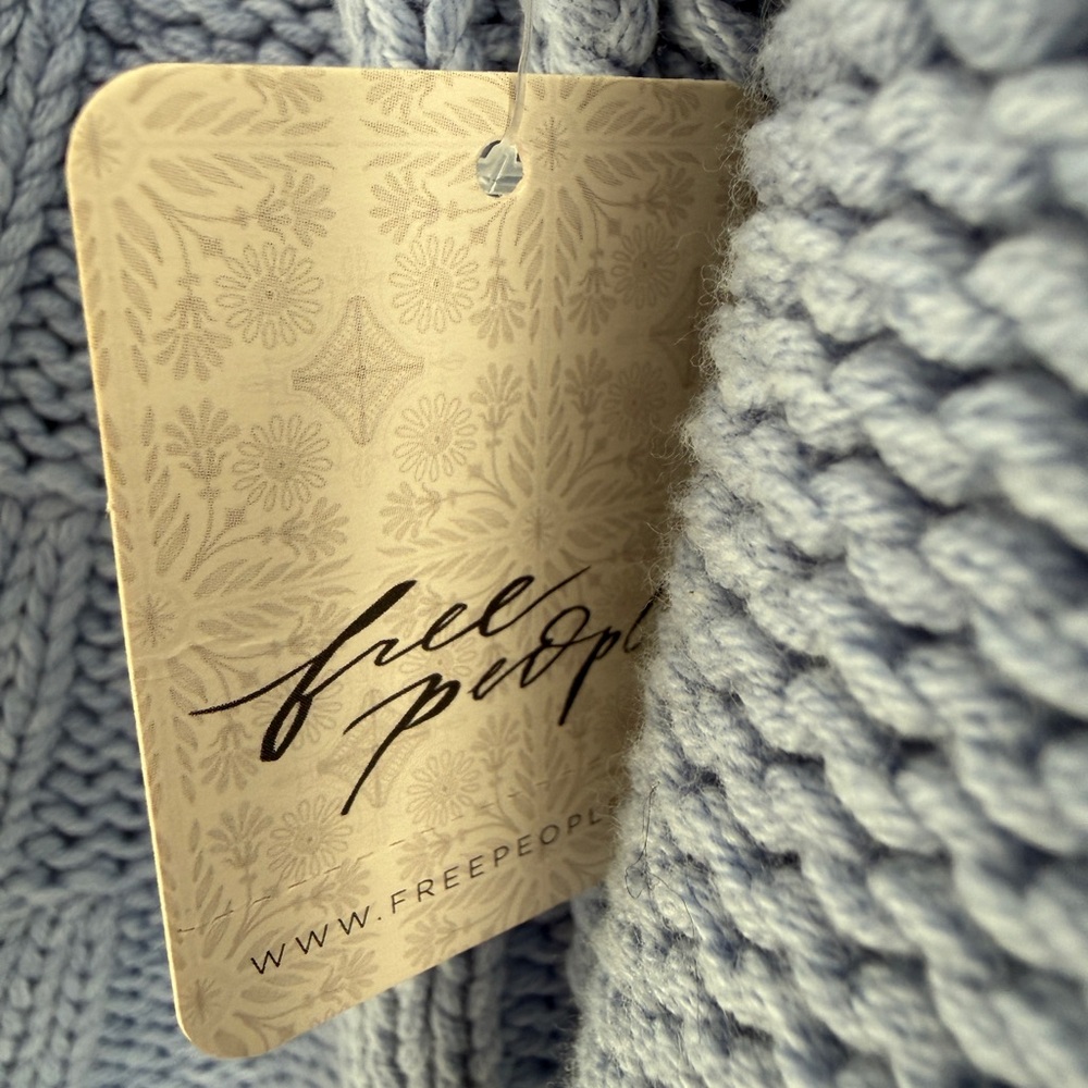 NWT Free People Bell Song Texture-Knit Sweater Size Medium - Picture 7 of 8